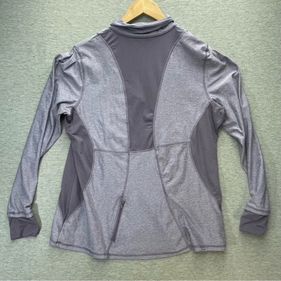 Champion Womens 1 4 Zip Purple Pullover Size Xl Long Sleeve - Picture 7 of 10